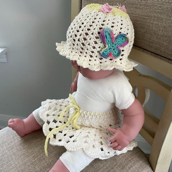 White Newborn Photography Props Outfits,Baby Crochet Outfits.